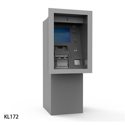 Muur door middel van cash deposit machine